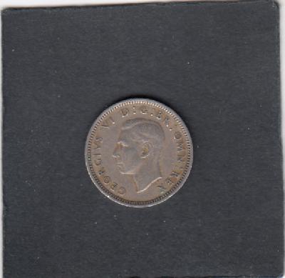 Beschrijving: 6 Pence  GEORGIUS VI 